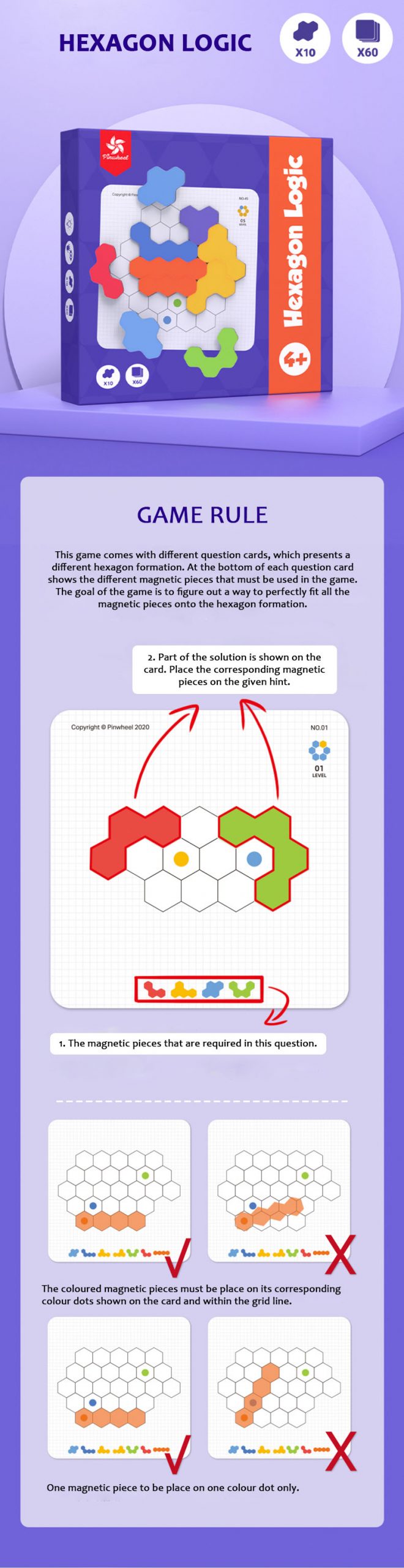 Pinwheel - Hexagon Logic